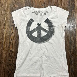L.O.L. Vintage Cream Cotton Tee